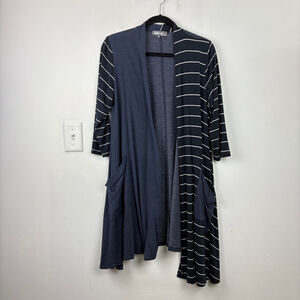 Alembika Stripe Polka Dot Patchwork Lagenlook Funky Cardigan Size 1 or US 4/6